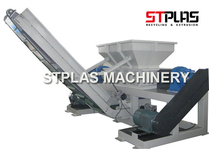 Twin Shaft Industrial Plastic Shredder Machine For