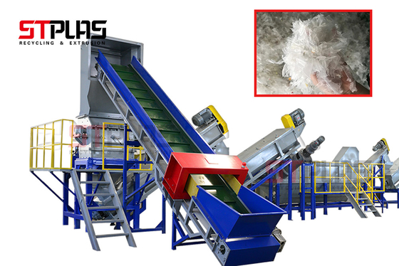 Automatic Plastic Bags PP PE Film Washing Line Waste CE ISO SGS Certification 500kg/H