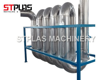 High Capacity Plastic Washing Line Pipe Dryer System For Drying Plastic Flakes