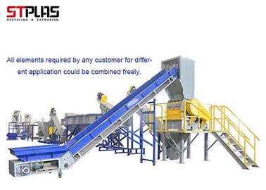 LDPE Agriculture Pe Film Washing Line , Plastic Film Recycling Machine