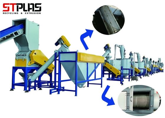Automatic PET Bottle Recycling Line / Plastic Recycling Washing Machine