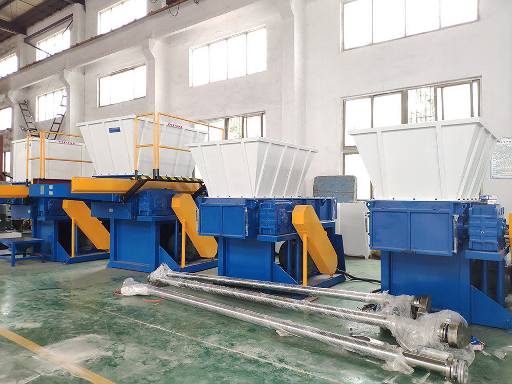 Energy Saving Plastic Waste Shredder , Steel Heavy Duty Plastic Shredder
