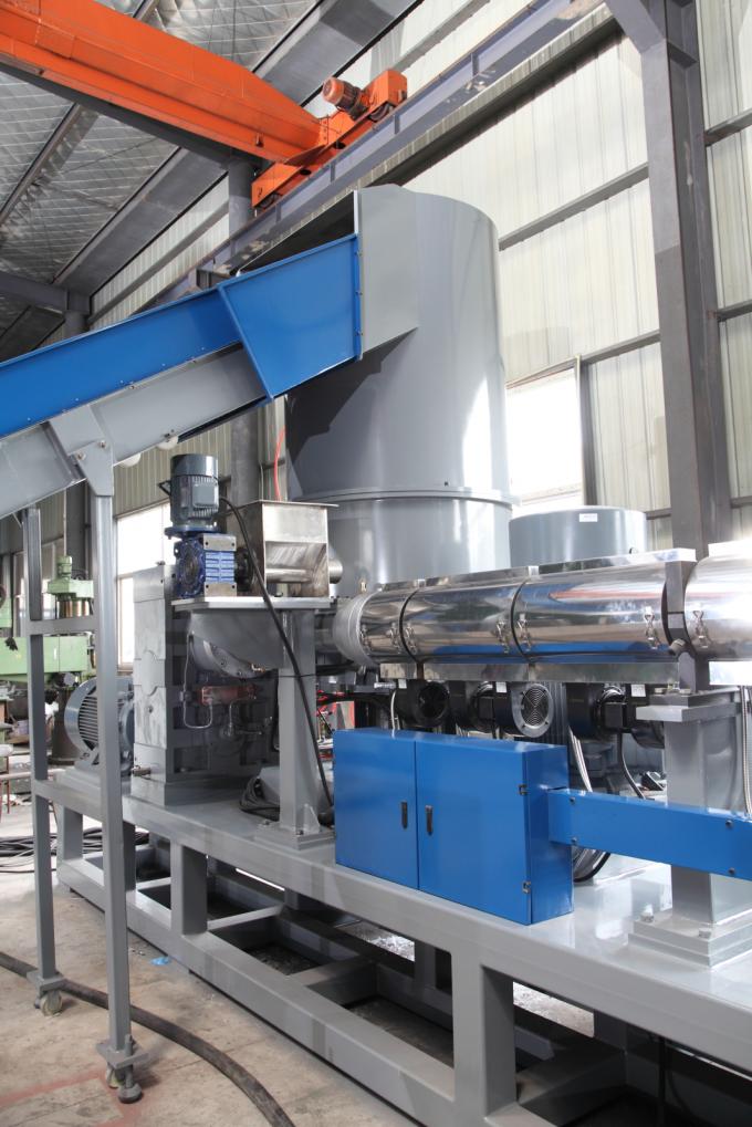 Double Stage Plastic Film Recycling Machine / Automatic Plastic