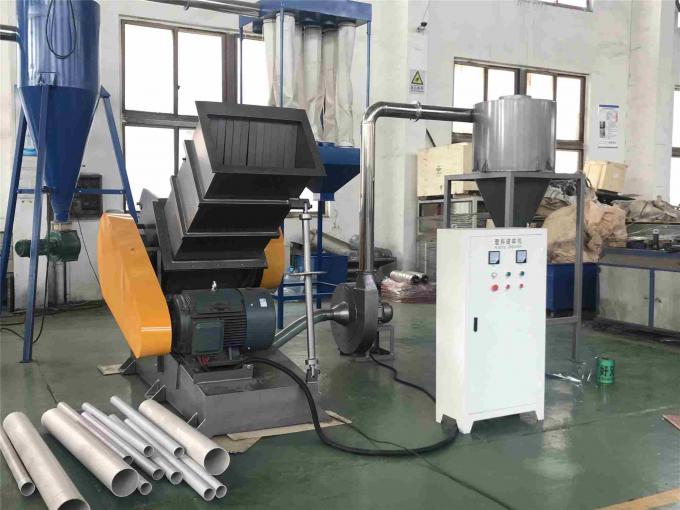 High Speed Plastic Pipe Plastic Crusher Machine For Long Diameter PVC Pipe