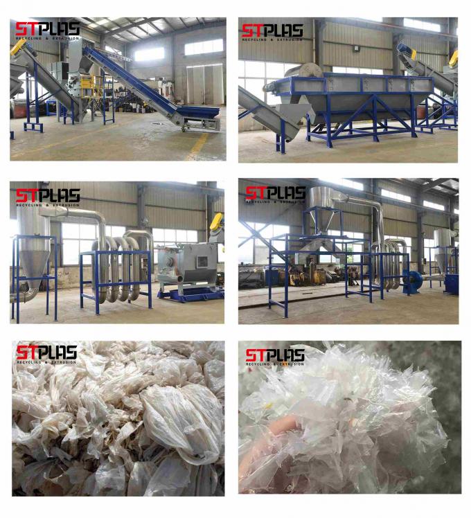 Plastic Film Washing Recycling Machine Voltage Customized Plastic