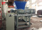 Twin Axis Plastic Shredder Machine For Hollow Containers Drum PLC Control