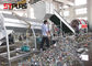 Compact PET Bottle Washing Machine / Plastic Recycling Washing Plant 1000kg/h