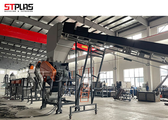 156kw 1000kg/H SUS304 HDPE Washing Line For Drums/Bottles/Baskets/Barrels