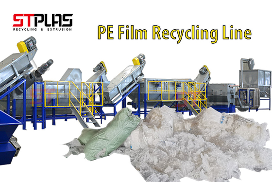 LDPE Agriculture Pe Film Washing Line Plastic Recycling Machine 1000kg/H